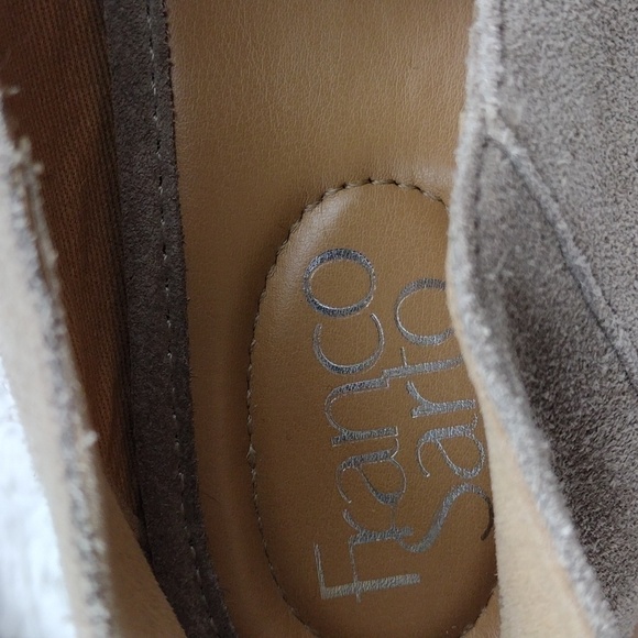 Franco Sarto Hadden Tan Suede Leather Almond Toe Low Heel Slip On Loafer Shoe - Picture 10 of 16